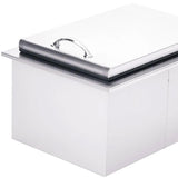 Summerset Grills Outdoor Kitchen Drop-In Coolers Ice Cooler, Drop In - 17" x 24" - 1.7ft3 - 20lb Ice Capacity