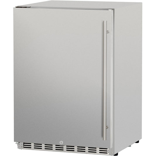 Summerset Grills Summerset Refrigeration Refrigerator, 24" Deluxe Outdoor Rated - 5.3ft3 - Right-to-Left Opening