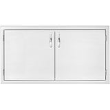 Summerset Grills Weatherproof Dry Storage Components Dry Storage Pantry, 36" Stainless Steel - 2-Drawer & Enclosed Cabinet