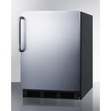 Summit All-Refrigerator 24" 5.5 cu. ft. Stainless Steel Undercounter Compact Refrigerator