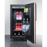 Summit All-Refrigerators 15" 2.2 cu.ft. Custom Panel Built-In Undercounter Compact Refrigerator - ADA Compliant - Right Hinge with Lock