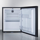 Summit All-Refrigerators 16" 0.7 cu.ft. Black with Lock Compact Minibar