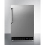 Summit All-Refrigerators 20" 3.53 cu. ft. Stainless Steel Compact Refrigerator - ADA Compliant