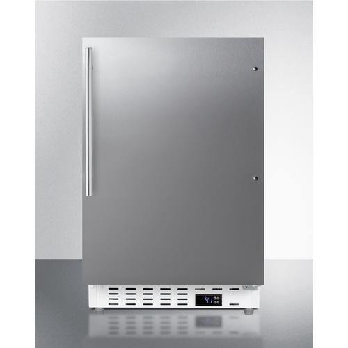 Summit All-Refrigerators 20 in. 3.53 cu. ft. Mini Refrigerator in Stainless Steel without Freezer, ADA Compliant