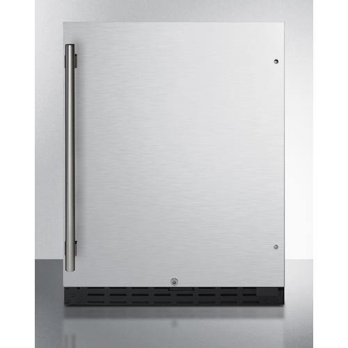 Summit All-Refrigerators 24 in. W 4.2 cu. ft. Mini Refrigerator in Stainless Steel, ADA Compliant