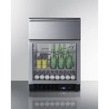 Summit All-Refrigerators 24" Wide Built-In Commercial Beverage Refrigerator With Top Drawer