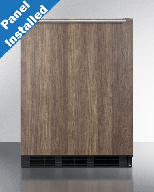 Summit All-Refrigerators Summit - 24" Wide Built-In All-Refrigerator With Wood Panel Door | [FF63BKBIWP1]