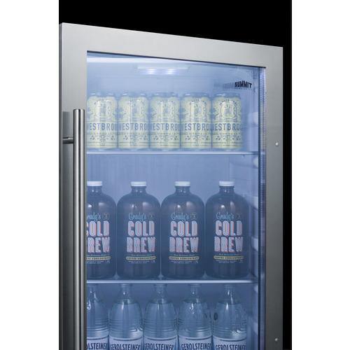 Summit - Shallow Depth Indoor/Outdoor Beverage Cooler, ADA Compliant | SPR489OSADA