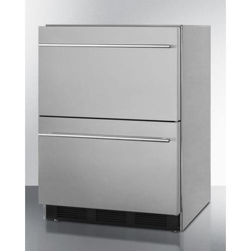 Summit Commercial All-Refrigerator 24" Wide 2-Drawer All-Refrigerator, ADA Compliant