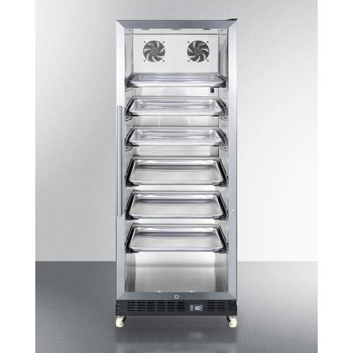 Summit Commercial Beverage Center 24" Wide Mini Reach-In Beverage Center with Dolly