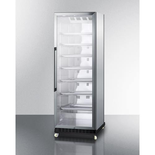 Summit Commercial Beverage Center 24" Wide Mini Reach-In Beverage Center with Dolly
