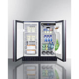 Summit French Door 30" Wide Built-In Refrigerator-Freezer