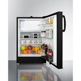 Summit Refrigerator-Freezer 20" 2.68 cu. ft. Black Built In Refrigerator - ADA Compliant