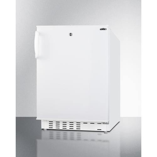 Summit Refrigerator-Freezer 20" 2.69 cu. ft. White Built-In Compact Refrigerator - ADA Compliant