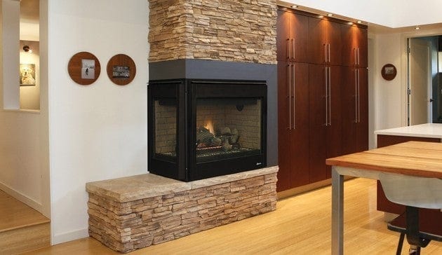 Superior Superior DRT40STDEN DRT4000 Multi-View 37 3/4 Inch See-Through Direct-Vent Fireplace