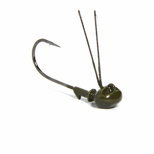 Tackle HD Fishing : Bait Tackle HD Stealth HD Jig Head 3/16oz 3 PK - Green Pumpkin