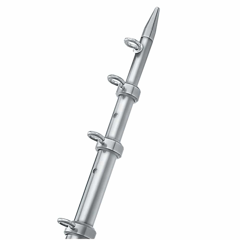TACO Marine Outriggers TACO 12' Silver/Silver Center Rigger Pole - 1-1/8" Diameter [OC-0432VEL116]