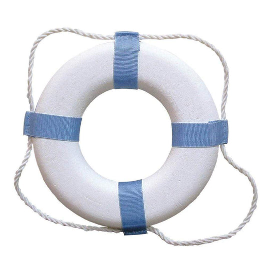 Taylor Made Personal Flotation Devices Taylor Made Decorative Ring Buoy - 20" - White/Blue - Not USCG Approved [372]