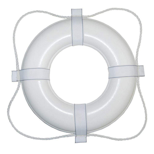 Taylor Made Personal Flotation Devices Taylor Made Foam Ring Buoy - 24" - White w/White Grab Line [361]