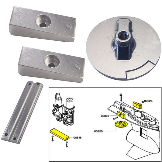 Tecnoseal Anodes Tecnoseal Anode Kit w/Hardware - Mercury Verado 4 - Aluminum [20814AL]
