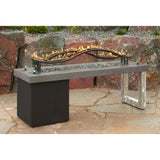 Outdoor Greatroom - 56" Linear Black Wave Gas Burner for Liquid Propane - WV-56-LP