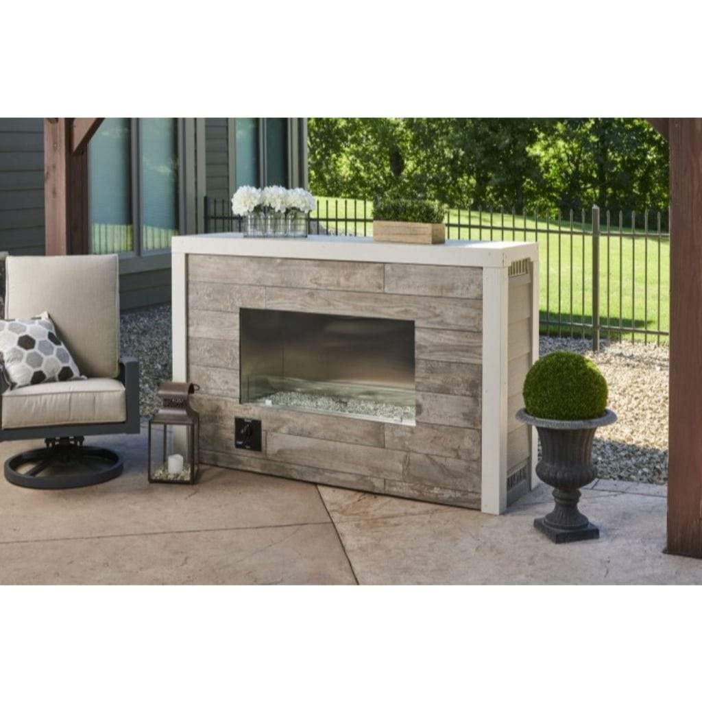 Outdoor Greatroom - 40" Linear Ready-to-Finish Single-Sided Gas Fireplace - RLFP-40MLP