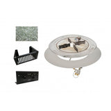 Outdoor Greatroom - 48" Round Do-it-Yourself Crystal Fire Plus Gas Burner Kit - DIY-48RD-K
