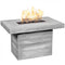 The Outdoor Plus Fire Table The Outdoor Plus | Alberta Fire Pit Wood Grain Concrete  | OPT-ALB36