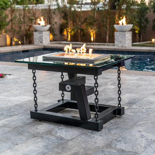 The Outdoor Plus Fire Table The Outdoor Plus | Newton Powder Coated Fire Pit | OPT-NWT138