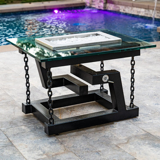 The Outdoor Plus Fire Table The Outdoor Plus | Newton Powder Coated Fire Pit | OPT-NWT138