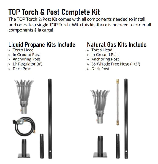 The Outdoor Plus Torches The Outdoor plus - Comet Outdoor Torch | Stainless Steel | Propane/Natural Gas | OPT-TT21M