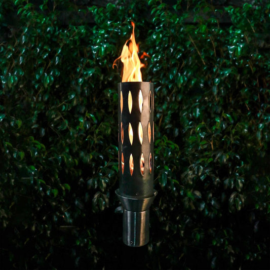 The Outdoor Plus Torches The Outdoor Plus - Ellipse Torch - Stainless Steel | Propane/Natural Gas | OPT-TT1M