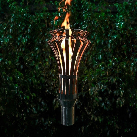 The Outdoor Plus Torches The Outdoor Plus - Gothic Outdoor Torch | Stainless Steel | Propane/Natural Gas | OPT-TT11M