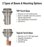 The Outdoor Plus Torches The Outdoor Plus - Lantern Outdoor Torch | Stainless Steel | Propane/Natural Gas |  OPT-TT6M