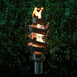 The Outdoor Plus Torches The Outdoor Plus - Spiral Outdoor Torch | Stainless Steel | Propane/Natural Gas | OPT-TT12M