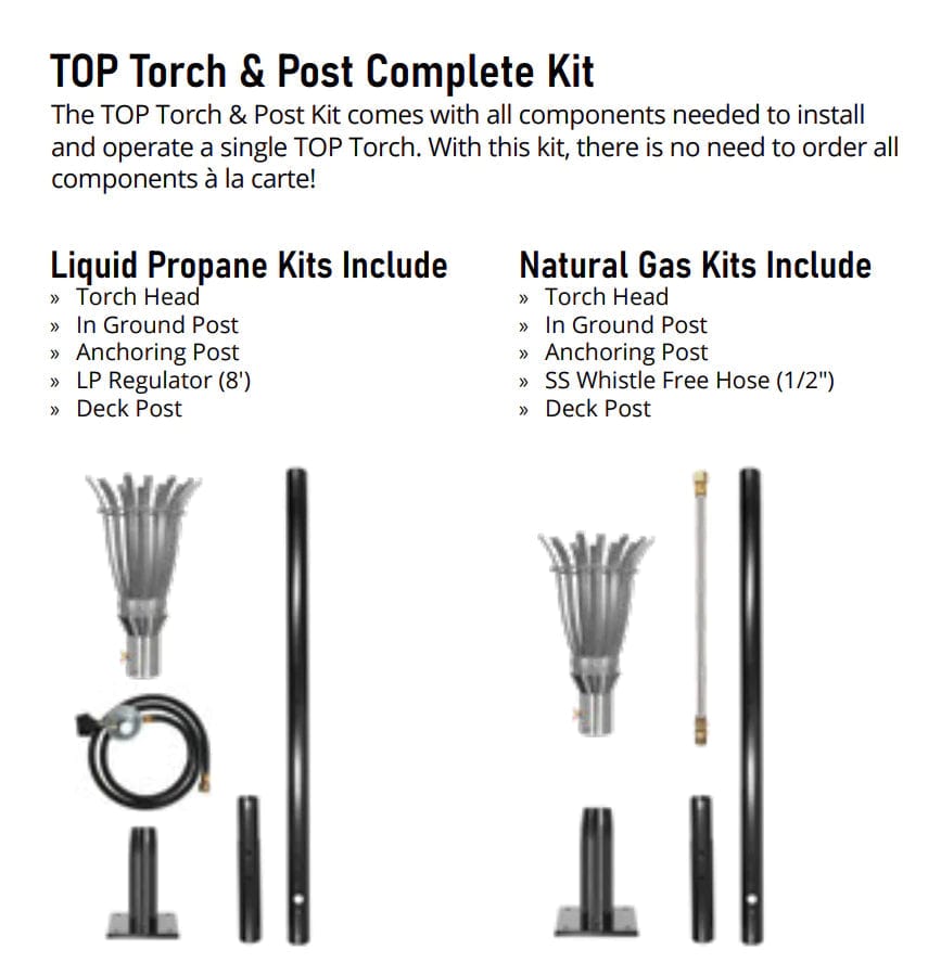 The Outdoor Plus Torches The Outdoor Plus - TopLite Outdoor Torch Stand | Stainless Steel | OPT-TSTND