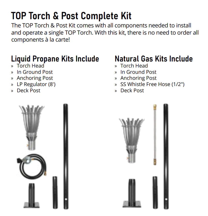 The Outdoor Plus Torches The Outdoor Plus - Urn Outdoor Torch | Stainless Steel | Propane/Natural Gas | OPT-TT10M