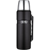 Thermos Camping & Outdoor : Canteen Thermos 40 oz Stainless Steel Beverage Bottle Black