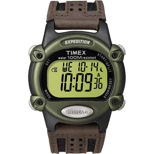 Timex Watches Timex Expedition Mens Chrono Alarm Timer - Green/Black/Brown [T48042]