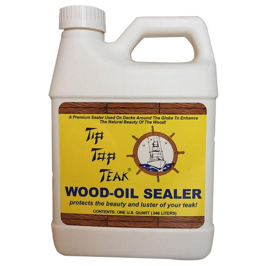 Tip Top Teak Cleaning Tip Top Teak Tip Top Teak Wood Oil Sealer - Quart - *Case of 12* [TS 1001CASE]