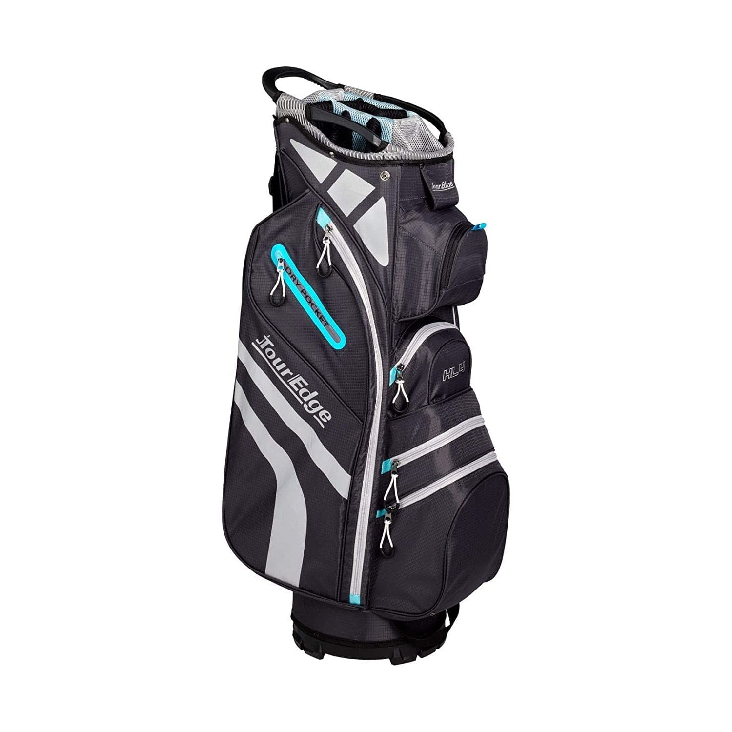Tour Edge Golf : Bags Tour Edge Hot Launch HL4 Ladies Golf Cart Bag-Silver Blue Black