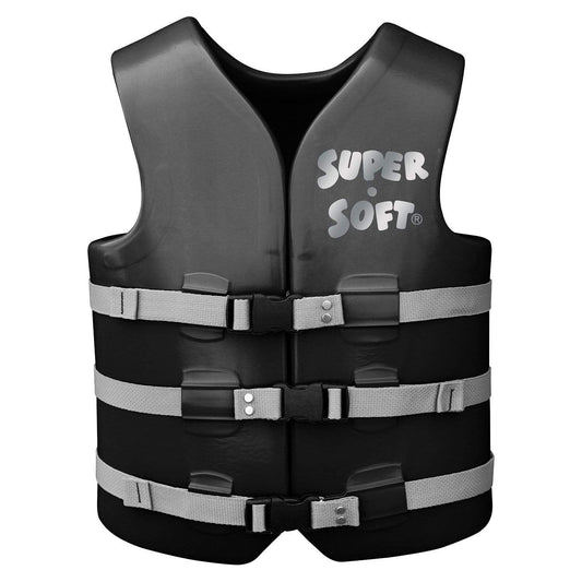 TRC Recreation Marine/Water Sports : Floatation TRC Recreation Adult Super Soft USCG Vest Large - Black