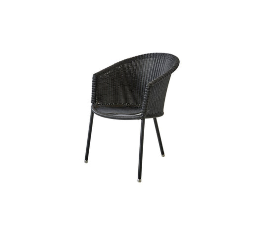 Cane-Line - Trinity chair, stackable, Weave - Galvanized Steel | 5423LG