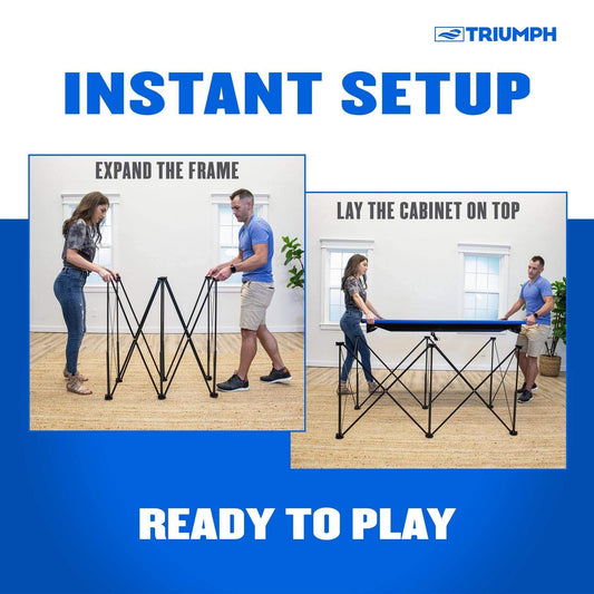 Triumph Gameroom TRIUMPH - 6’ Portable Pop Up Folding Air Hockey Table - 45-5053W