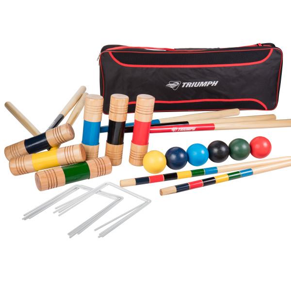 Triumph Outdoor Games Premier 6 Player Croquet Set 28"