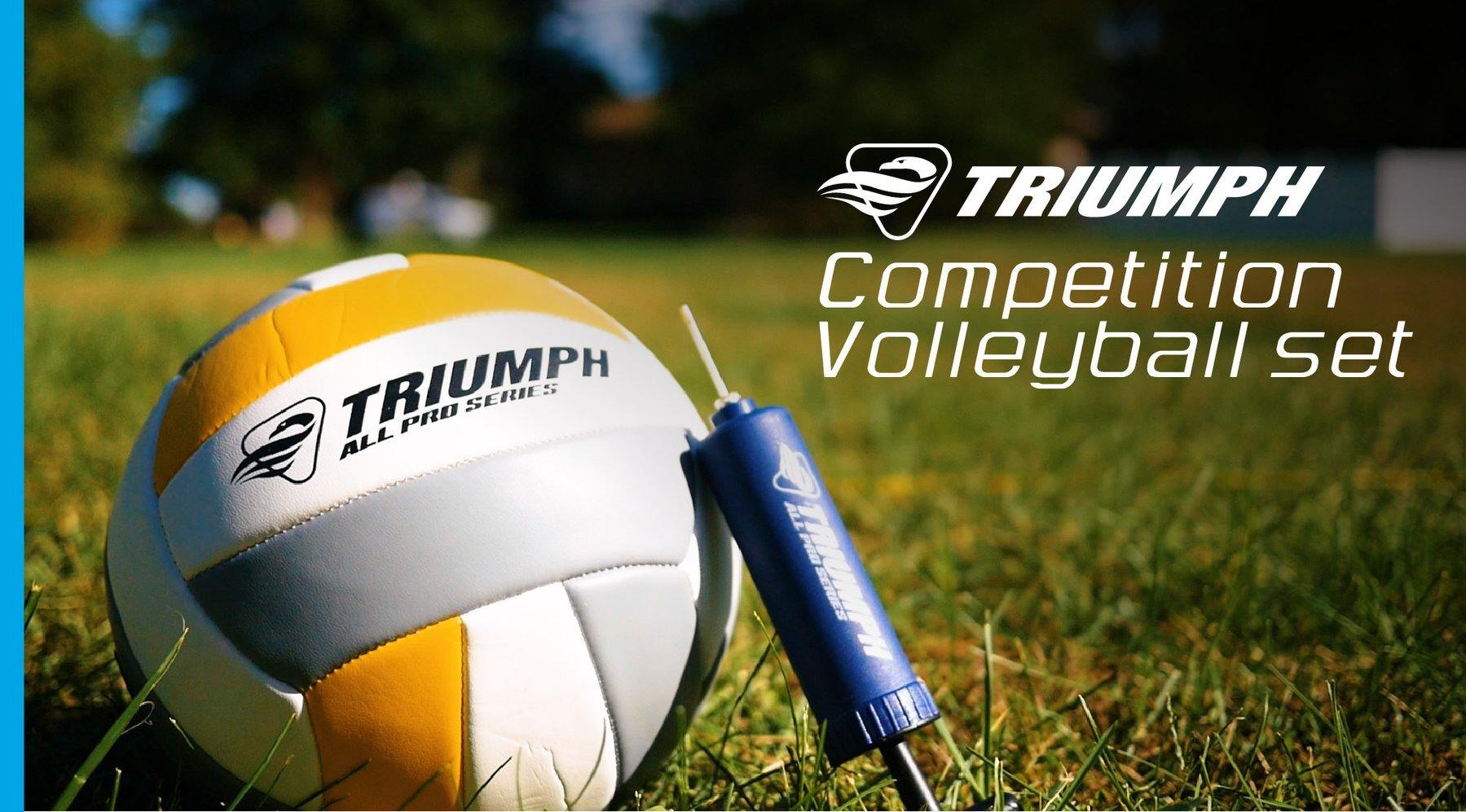 Triumph Outdoor Games TRIUMPH - Competition Volleyball Set (steel pole) - 35-7415-2