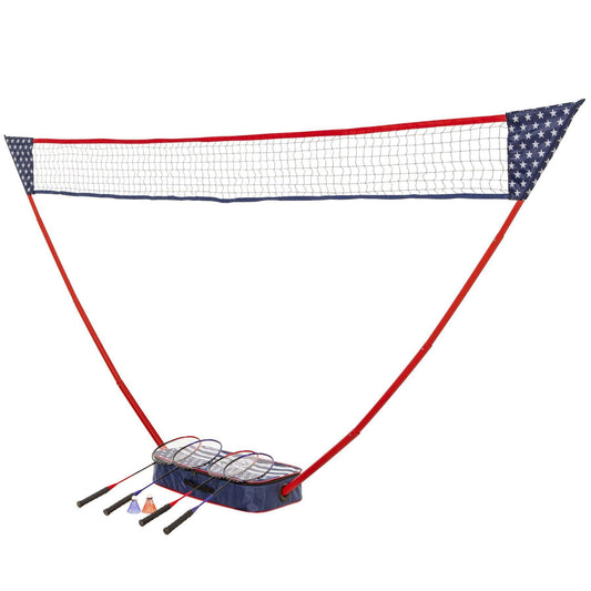 Triumph Outdoor Games TRIUMPH - Patriotic Portable Badminton Set - 35-7450-3