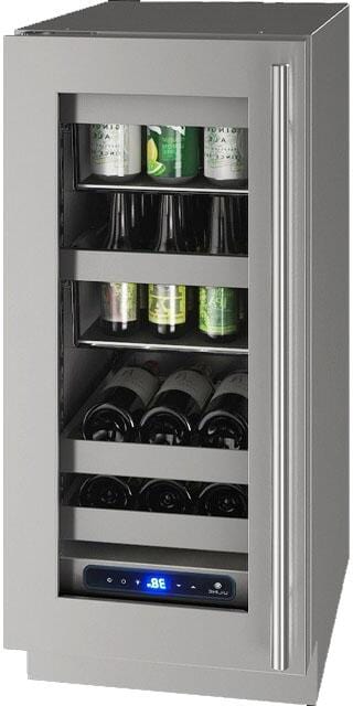 U-Line Beverage Centers Built in and Free Standing U-Line | Beverage Center 15" Lock Left Hinge Stainless Frame 115v | 5 Class | UHBV515-SG51A