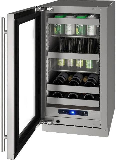 U-Line Beverage Centers Built in and Free Standing U-Line | Beverage Center 18" Lock Left Hinge Stainless Frame 115v | 5 Class | UHBV518-SG51A