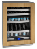 U-Line Beverage Centers Built in and Free Standing U-Line | Beverage Center 24" Dual Zone Reversible Hinge Integrated Frame 115v | 5 Class | UHBD524-IG01A